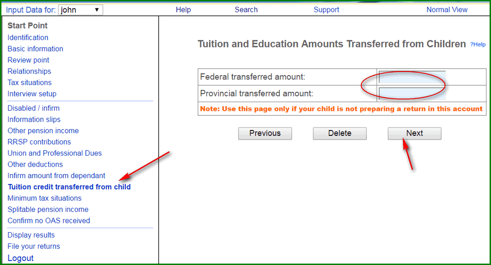 tuition transfer